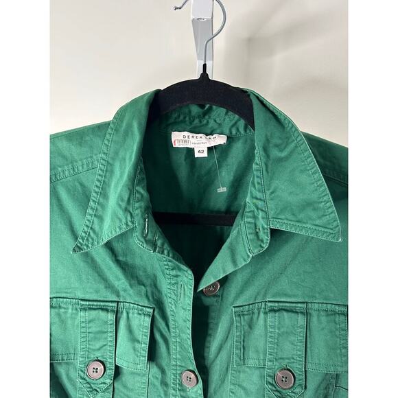 Derek Lam Evergreen Utility Dress Forest Green size 6 /42 - Picture 3 of 9